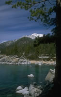 snow capped mountains view